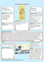 Vorschau - Merkblätter - Hokusai Steckbrief - Deckblatt