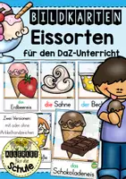 Vorschau - Bildkarten - Bildkarten - Eissorten (DaF/DaZ) - Deckblatt