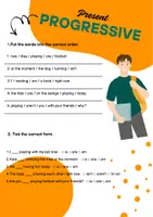 Vorschau - Stundenentwürfe - Tenses exercises RIESEN PAKET - Simple Present, Present Progressive, Simple Past, Past Progressive, Past Perfect, Will, Going to, Mixed Grammar mit Lösungen - Seite 1