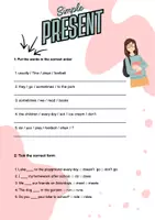 Vorschau - Stundenentwürfe - Tenses exercises RIESEN PAKET - Simple Present, Present Progressive, Simple Past, Past Progressive, Past Perfect, Will, Going to, Mixed Grammar mit Lösungen - Seite 3