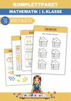 Vorschau - Arbeitsblätter - Mathematik Komplettpaket für die 1. Klasse – Zahlenraum 10 - Deckblatt