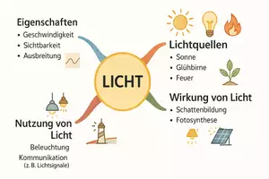 Vorschau - Arbeitsblätter - Lernposter + Arbeitsblätter zum Thema "Licht" + Lösung & MP3 + Mindmap + Infografik - Seite 3