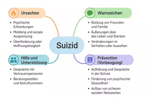 Vorschau - Arbeitsblätter - Lernposter + Arbeitsblätter zum Thema "Suizid" + Lösung & MP3 + Mindmap + Infografik - Seite 3
