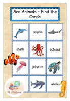 Vorschau - Spiele - Find the Cards Sea Animals - Deckblatt