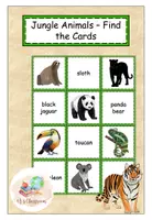 Vorschau - Spiele - Find the Cards Jungle Animals - Deckblatt