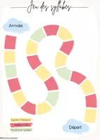 Aperçu - Jeux - Jeu de plateau sur les syllabes - Page 1