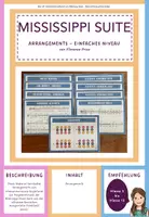 Vorschau - Aufgabenkarten - Mississippi River Suite - einfache Arrangements zum Klassenmusizieren - Deckblatt
