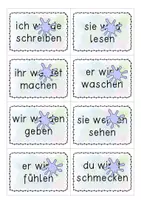 Vorschau - Aufgabenkarten - Kleckswörter Verben in der Zukunft - Seite 2