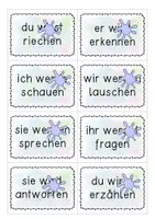 Vorschau - Aufgabenkarten - Kleckswörter Verben in der Zukunft - Seite 3