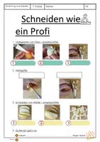 Vorschau - Arbeitsblätter - Richtig Schneiden / Würfel - Ernährung und Soziales - ES - Seite 3