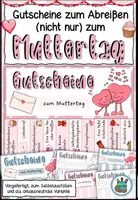 Vorschau - Mal- und Bastelvorlagen - Gutscheine zum Abreißen (nicht nur) zum Muttertag / Druck- und Malvorlage - Deckblatt