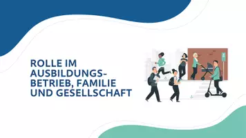 Vorschau - Arbeitsblätter - Komplette Unterrichtsstunde: Rolle im Ausbildungsbetrieb, Familie und Gesellschaft - Seite 1