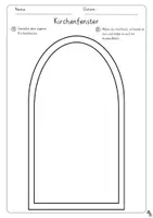 Vorschau - Mal- und Bastelvorlagen - Die Kirche - Kirchenfenster Malvorlagen und Tafelmaterial - Seite 2