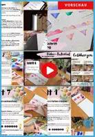 Vorschau - Mal- und Bastelvorlagen - Valentinstag Kunstprojekt Karte + Basteln für Muttertag Vatertag – Kunst fachfremd unterrichten | Kunstunterricht Grundschule + Sekundarstufe | GOLDHERZEN VIDEO-TUTORIAL - Seite 2