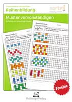 Vorschau - Arbeitsblätter - Arbeitsblätter | Muster vervollständigen - Deckblatt