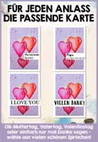 Vorschau - Arbeitsblätter - Valentinstag Karte & Kunst + Basteln für Muttertag Vatertag – Kunst fachfremd unterrichten | Kunstunterricht Grundschule + Sekundarstufe | Kunstprojekt HERZBALLONS VIDEO-TUTORIAL - Seite 1