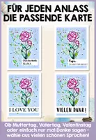 Vorschau - Arbeitsblätter - Valentinstag Kunst, Karte + Basteln für Muttertag Vatertag – Kunst fachfremd unterrichten | Kunstunterricht Grundschule + Sekundarstufe | Kunstprojekt BLUME IM GOLDKREIS VIDEO-TUTORIAL - Seite 1