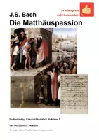 Vorschau - Stundenentwürfe - Bach: Die Matthäuspassion - Unterricht und Material - Deckblatt