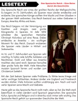 Vorschau - Arbeitsblätter - Spanisches Reich: Leseverständnis und Wortsuchrätsel mit Lösungen - Seite 1