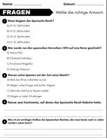 Vorschau - Arbeitsblätter - Spanisches Reich: Leseverständnis und Wortsuchrätsel mit Lösungen - Seite 2