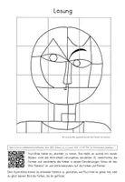 Vorschau - Mal- und Bastelvorlagen - Paul Klee: "Senecio" - Kunstwerk puzzeln - Seite 3
