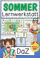 Vorschau - Arbeitsblätter - SOMMER / Lernwerkstatt (DaZ) - Deckblatt