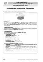 Vorschau - Stundenentwürfe - „Lyrik einmal anders …“ – kreative Annäherung an die Textsorte - Deckblatt