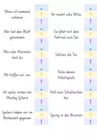 Vorschau - Aufgabenkarten - Satzzeichen Klammerkarten - Seite 3