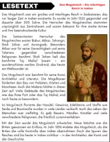 Vorschau - Spiele - Das Mogulreich in Indien: Leseverständnis und Wortsuchrätsel mit Lösungen - Seite 1
