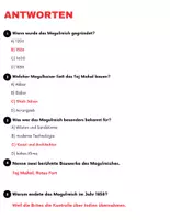 Vorschau - Spiele - Das Mogulreich in Indien: Leseverständnis und Wortsuchrätsel mit Lösungen - Seite 3