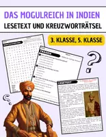 Vorschau - Spiele - Das Mogulreich in Indien: Leseverständnis und Wortsuchrätsel mit Lösungen - Deckblatt