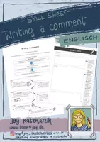 Vorschau - Arbeitsblätter - Skill Sheet - How to write a comment - Deckblatt