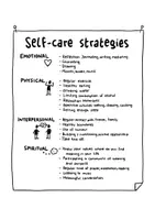 Vorschau - Arbeitsblätter - "Healthy Living" / "Self-care strategies" - reflection - Seite 1