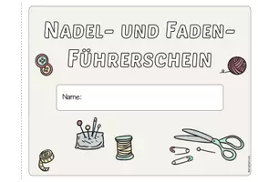 Vorschau - Arbeitsblätter - Nadel- und Faden-Führerschein・Selbstlernheft・nähen lernen・Arbeitsheft mit praktischen Übungen - Seite 2