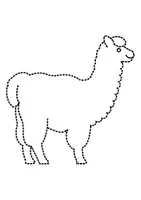 Vorschau - Mal- und Bastelvorlagen - Prickelbilder / Fensterbilder Thema Alpaka - Grundschule - Bastelvorlagen - Seite 1