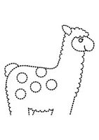 Vorschau - Mal- und Bastelvorlagen - Prickelbilder / Fensterbilder Thema Alpaka - Grundschule - Bastelvorlagen - Seite 3