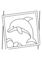 Vorschau - Mal- und Bastelvorlagen - Prickelbilder / Fensterbilder Thema Delfine - Grundschule - Bastelvorlagen - Seite 2