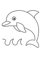 Vorschau - Mal- und Bastelvorlagen - Prickelbilder / Fensterbilder Thema Delfine - Grundschule - Bastelvorlagen - Seite 3