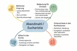 Vorschau - Arbeitsblätter - Lernposter + Arbeitsblatt zum Thema "Abendmahl / Eucharistie" + Onlineübung & MP3 + Mindmap + Infografik - Seite 3