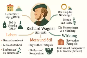Vorschau - Arbeitsblätter - Lernposter + Arbeitsblätter zum Thema "Richard Wagner" + Lösung & MP3 + Mindmap + Infografik - Seite 3