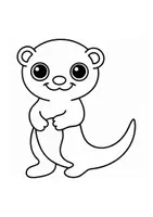 Vorschau - Mal- und Bastelvorlagen - Ausmalbilder Thema Otter - Grundschule - Bastelvorlagen - Seite 2