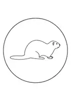 Vorschau - Mal- und Bastelvorlagen - runde Prickelbilder / Fensterbilder Thema Otter - Grundschule - Bastelvorlagen - Seite 2