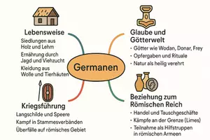 Vorschau - Arbeitsblätter - Lernposter + Arbeitsblätter zum Thema "Germanen" + Lösung & MP3 + Mindmap + Infografik - Seite 3