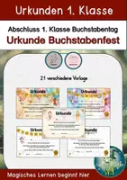 Vorschau - selbst erstellte Cliparts/Grafiken - Abschluss Buchstabenfest Urkunde - Deckblatt