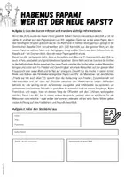 Vorschau - Arbeitsblätter - Papstwahl 2025: Wer ist der neue Papst? (Leo XIV) - Seite 1