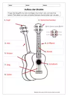 Vorschau - Arbeitsblätter - Ukulele für Anfänger - Der Aufbau | Die Stimmung - Seite 1