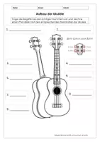 Vorschau - Arbeitsblätter - Ukulele für Anfänger - Der Aufbau | Die Stimmung - Deckblatt