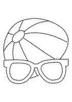 Vorschau - Mal- und Bastelvorlagen - Prickelbilder / Fensterbilder Thema Sonnenbrillen - Grundschule - Bastelvorlagen - Seite 3