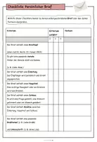 Vorschau - Merkblätter - Checkliste/Kriterien: Brief - Seite 1