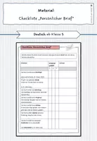 Vorschau - Merkblätter - Checkliste/Kriterien: Brief - Deckblatt